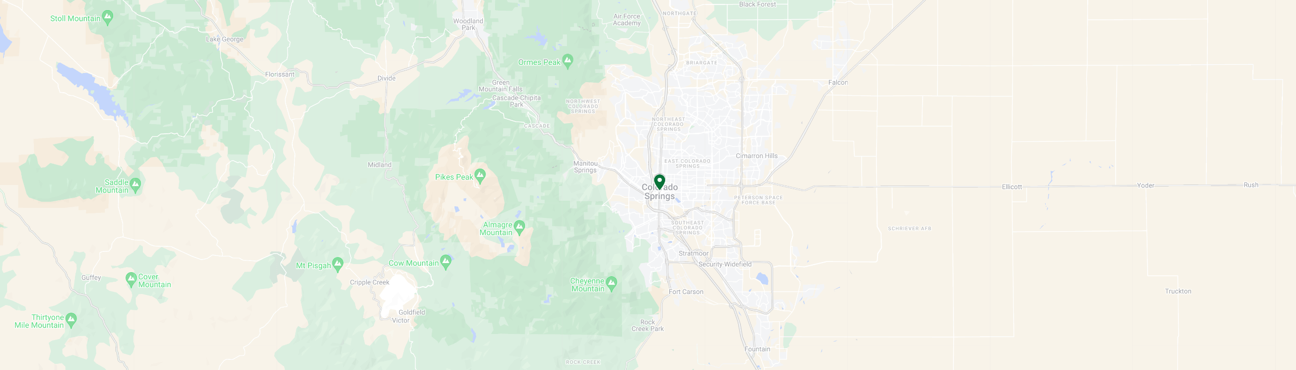 Map image of service area